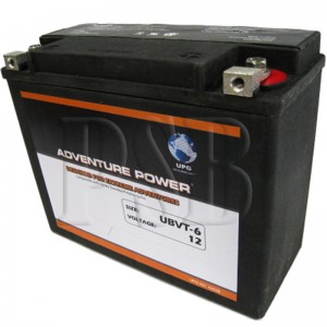 UBVT-6 Motorcycle Battery replaces 66010-82A for Harley