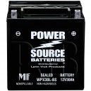 WPX30L-BS 30ah Battery replaces Parts Unlimited 2113-0102, YIX30L-BS