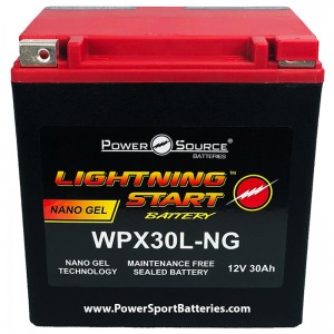 WPX30L-NG 30ah 600cca Sealed Battery replaces Yuasa YB30L-B, YB30LB