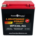 WPX30L-NG 30ah 600cca Battery replaces Yuasa YIX30L-BS, YIX30LBS