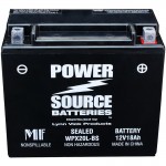 WPX20L-BS Motorcycle Battery replaces 65989-97B for Harley